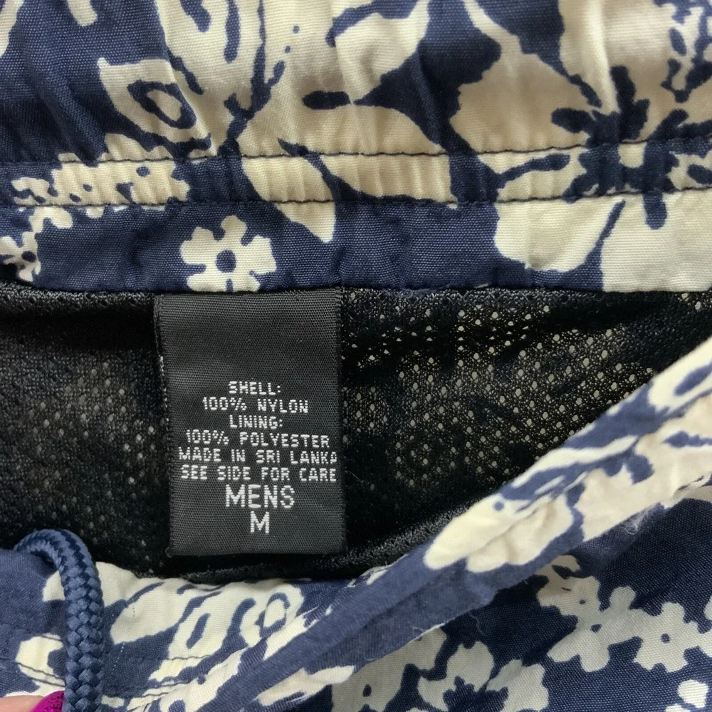 Eddie Bauer Sports Shorts Mens Sz M Mesh Lining‎ Floral Print Swim Trunks